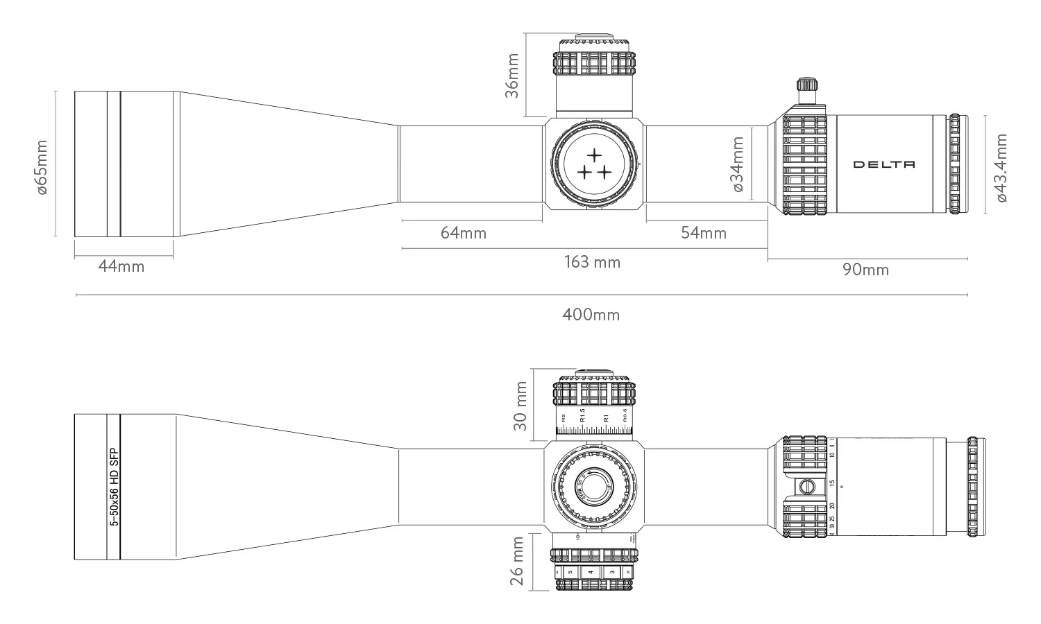Luneta celownicza Delta Stryker HD 5-50x56 SFP DLS-1 - obrazek 6