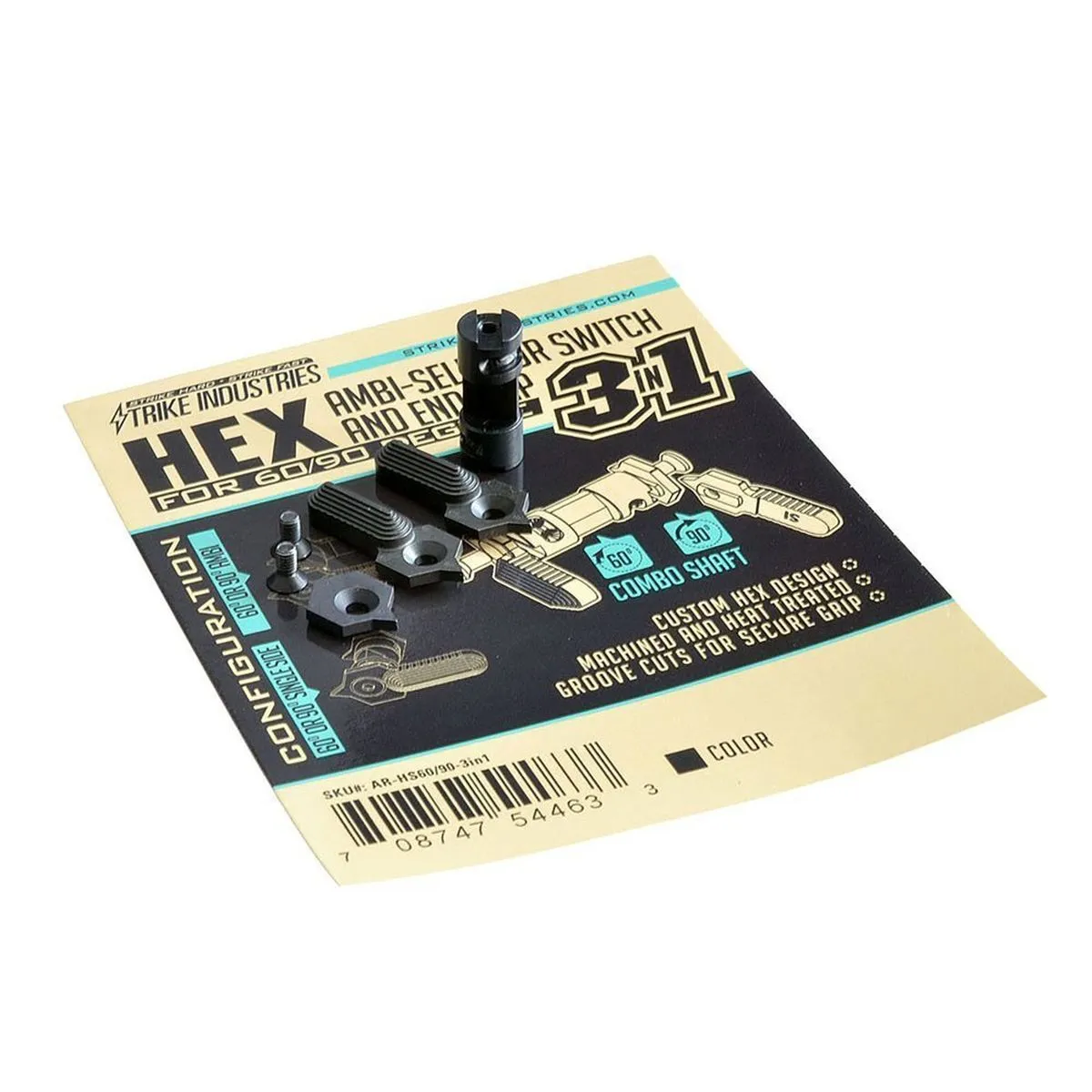 Strike Industries - Selektor ognia HEX 60/90 st. 3w1 - AR-HS60/90-3in1 - obrazek 5