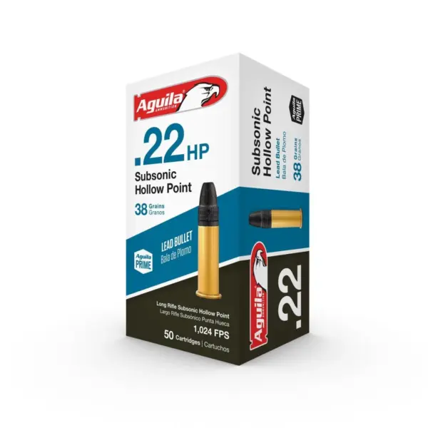 Aguila Subsonic HP .22 LR 38grn