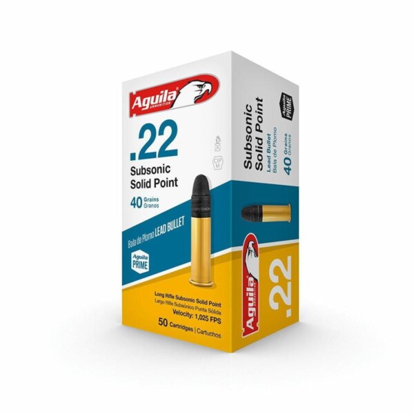 Aguila Subsonic Solid .22 LR 40gr