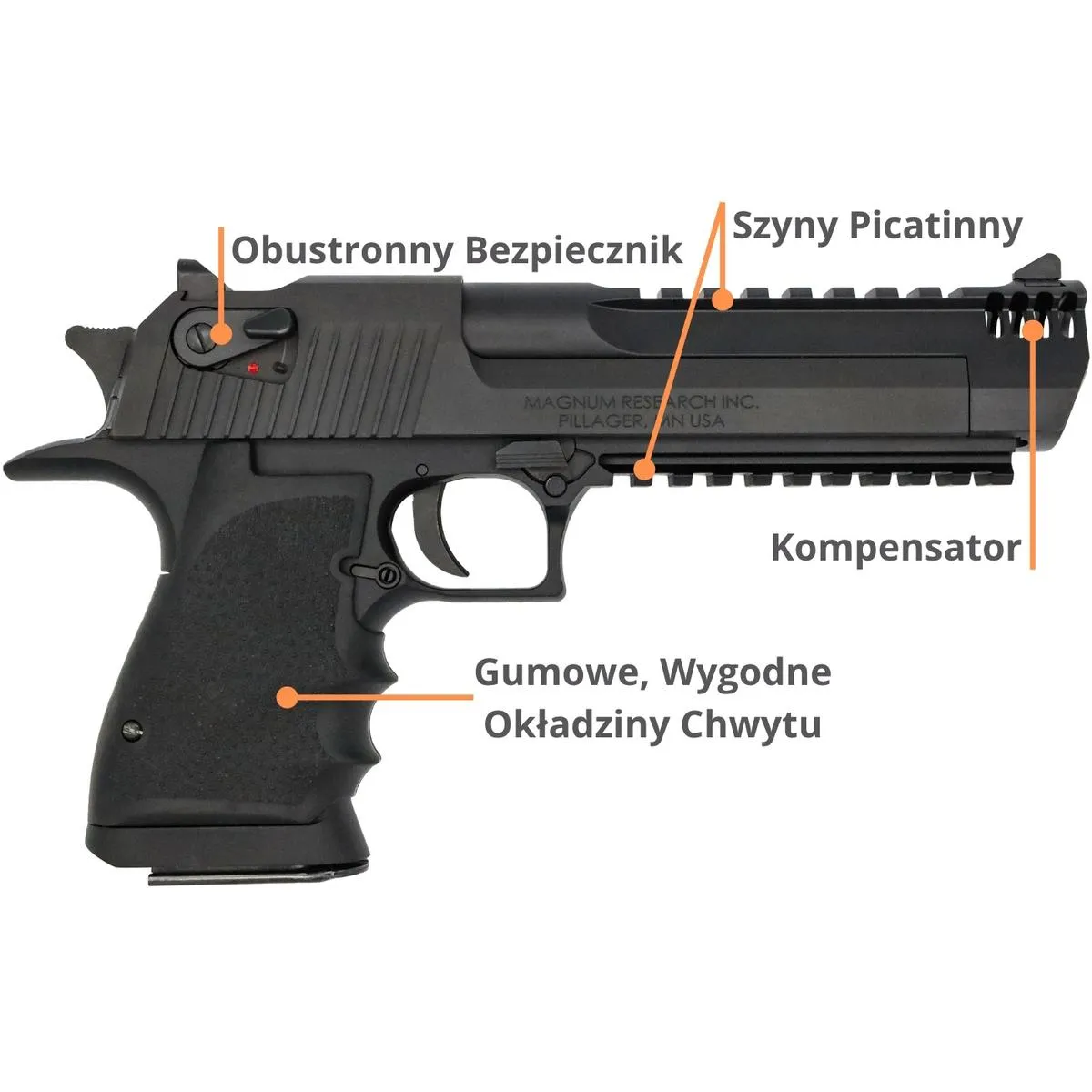 Desert Eagle L6 6'' Black .44Magnum - obrazek 2