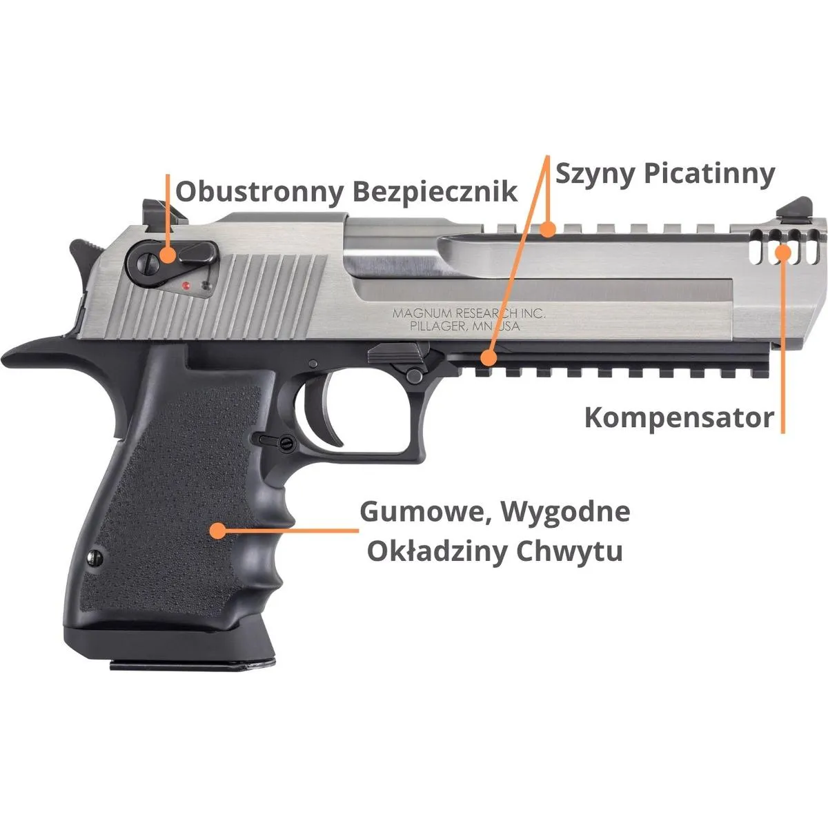 Desert Eagle L6 Black-STS IMB .44Magnum - obrazek 4