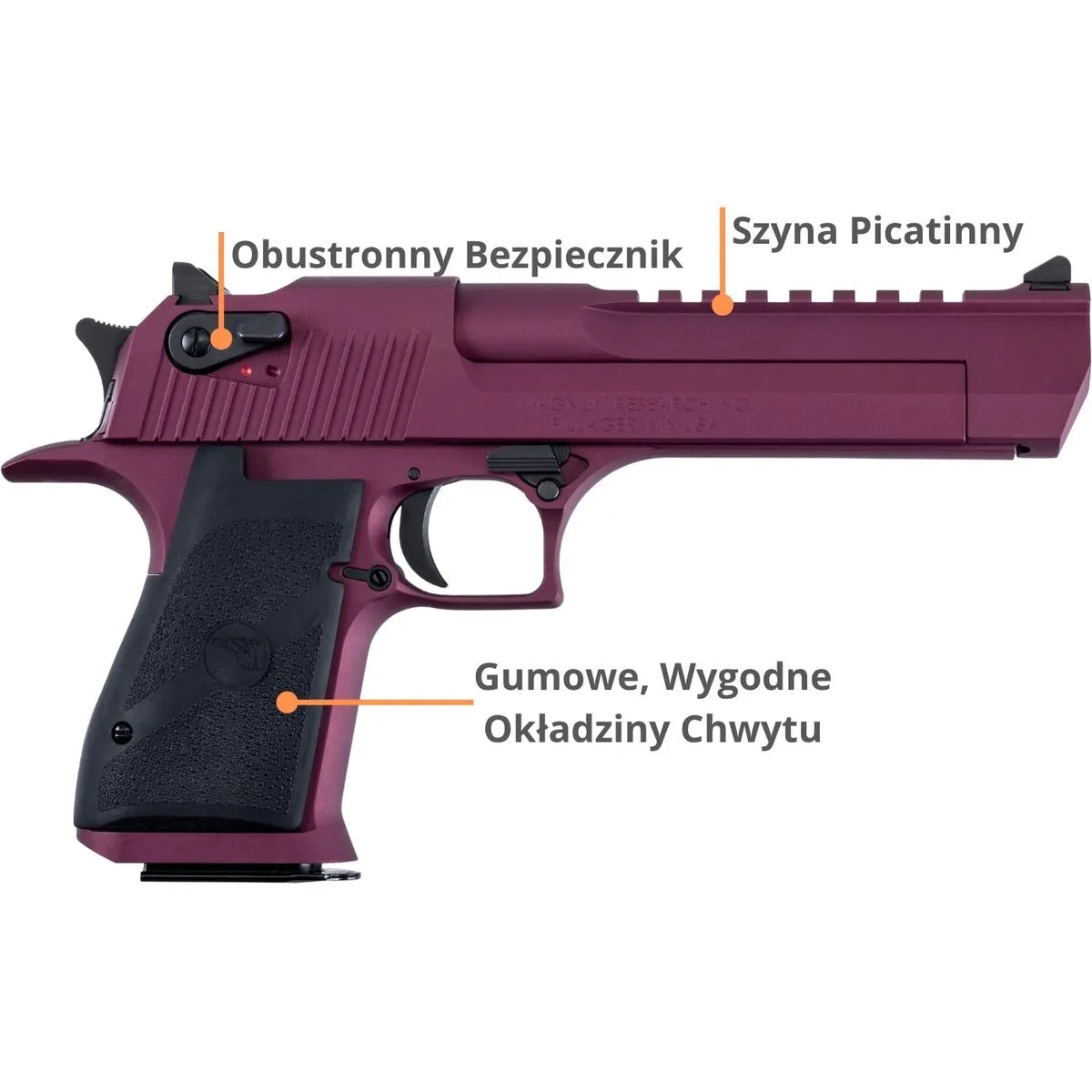 Desert Eagle XIX 6'' Black Cherry .44Magnum - obrazek 8
