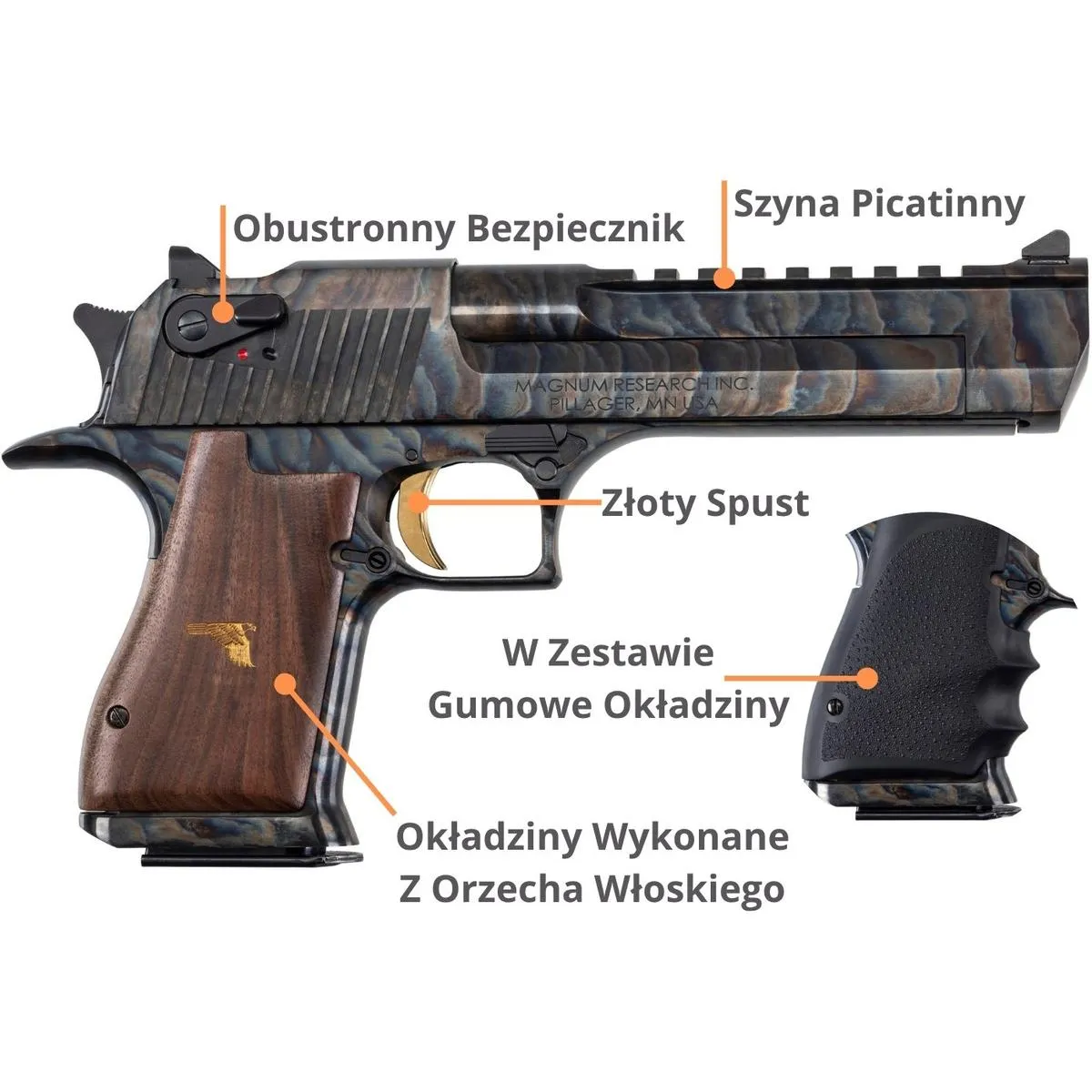 Desert Eagle XIX 6'' Case Hardened .44Magnum - obrazek 7