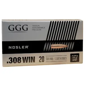 GGG .308 Win. 175gr HPBT Nosler