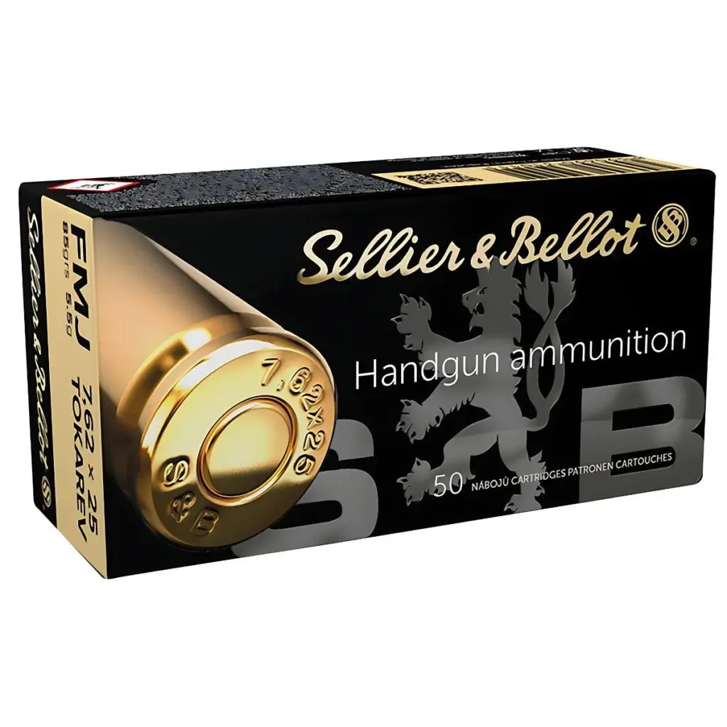 Sellier&Bellot 7,62x25 Tokarev 5,5g FMJ