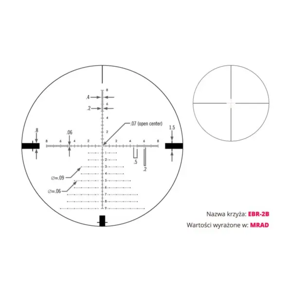 Luneta celownicza Vortex Diamondback Tactical 6-24x50 FFP 30 mm AO EBR-2C MRAD - obrazek 5