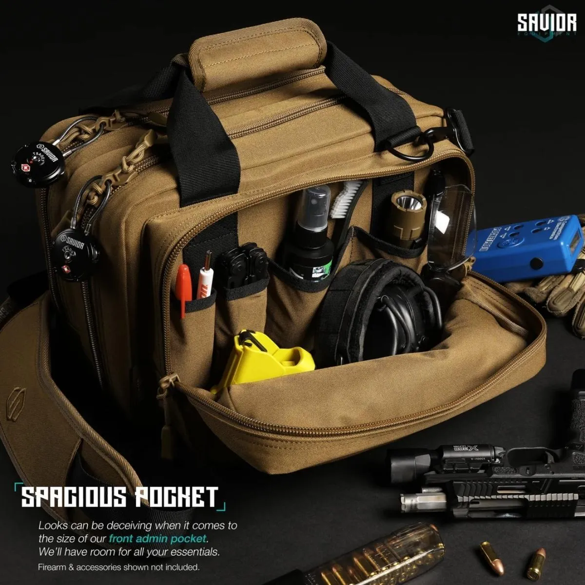 Savior - Mini Pistol Range Bag Specialist - Tan / Piasek - obrazek 2