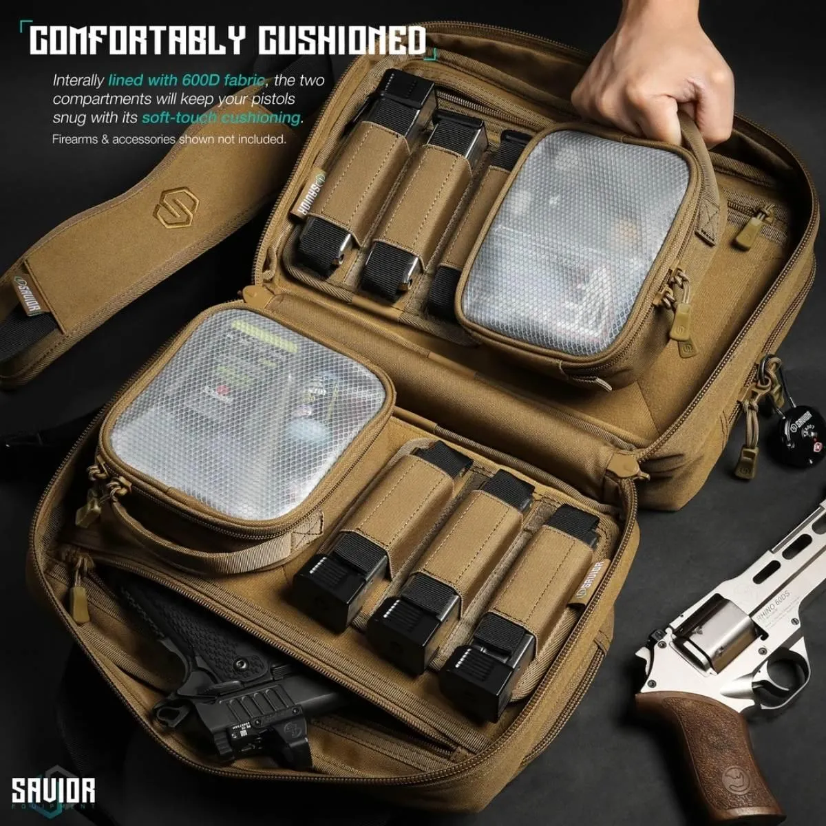 Savior - Mini Pistol Range Bag Specialist - Tan / Piasek - obrazek 3