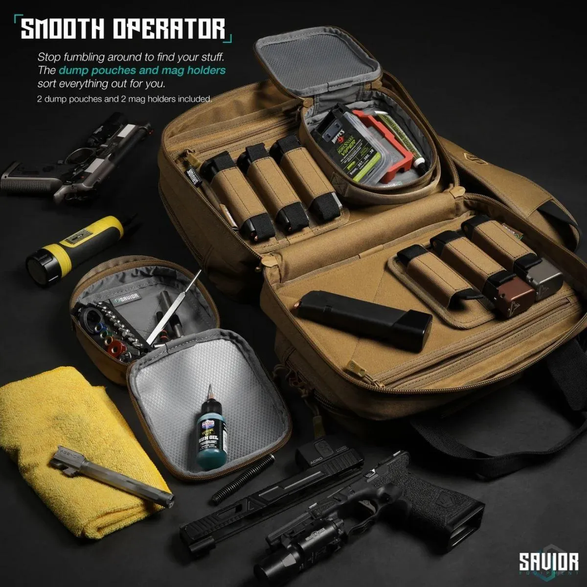 Savior - Mini Pistol Range Bag Specialist - Tan / Piasek - obrazek 4