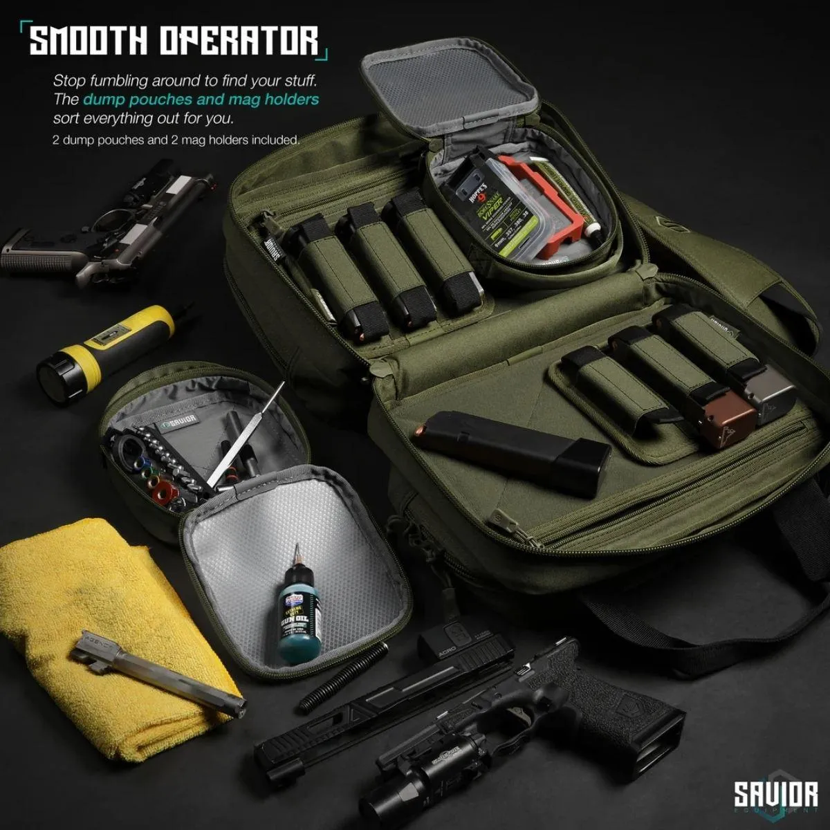 Savior - Mini Pistol Range Bag Specialist - Zielony - obrazek 3