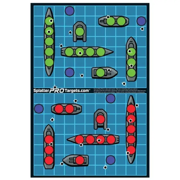 Tarcza reaktywna Splatter PRO Target Gra w Statki 45x30